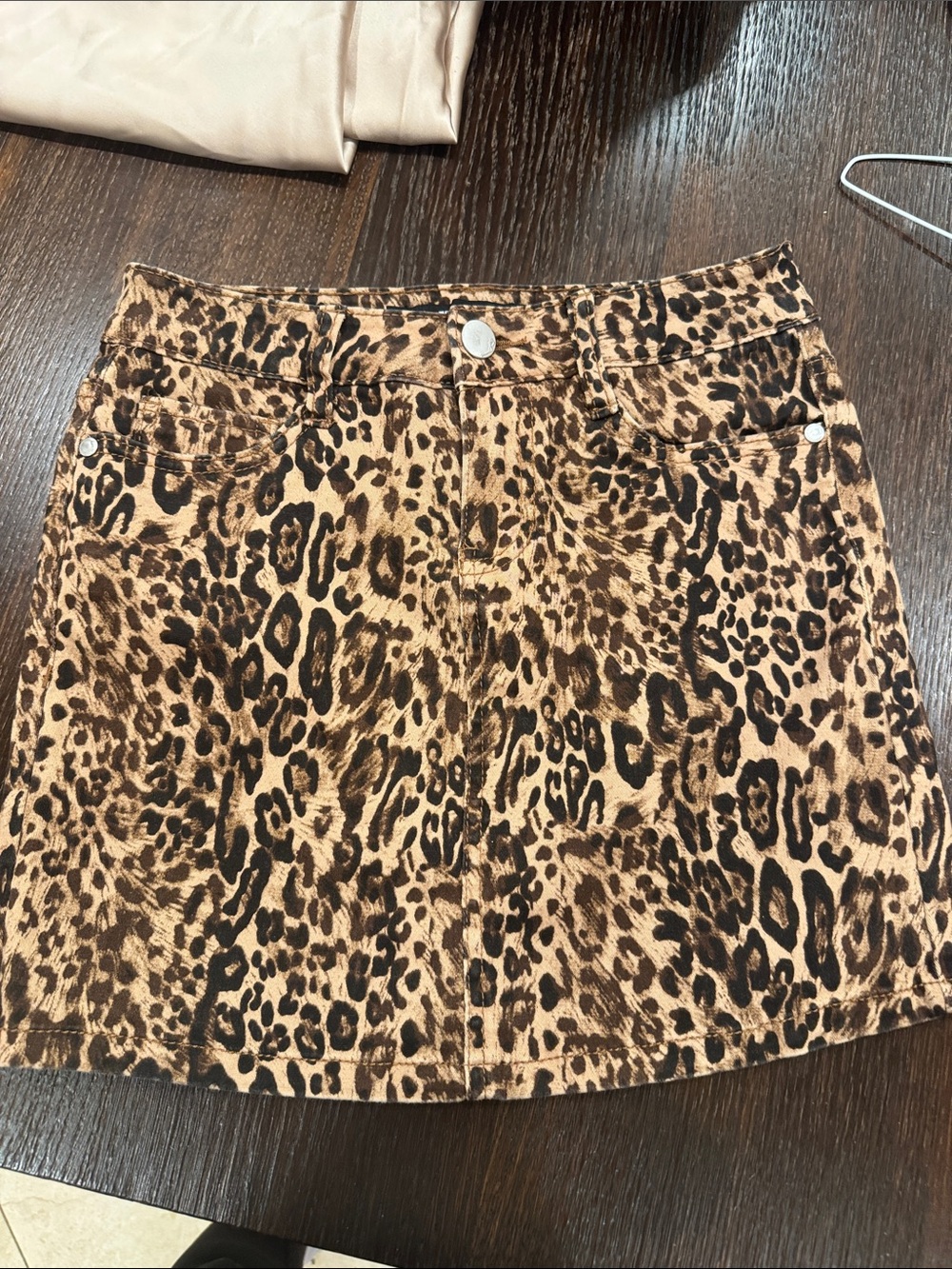 Dollhouse Leopard Print Mini Skirt - Brown & Black